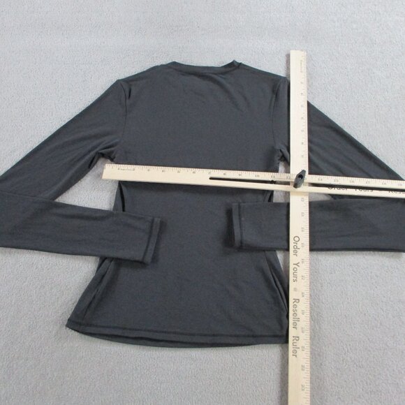 SKIMS Fits Everybody Long Sleeve T Shirt Womens XS Onyx Black Stretch NWT NEW - Picture 7 of 10